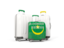 Mauritania. Luggage with flag. Download icon.