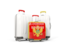 Montenegro. Luggage with flag. Download icon.