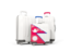 Nepal. Luggage with flag. Download icon.