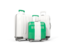 Nigeria. Luggage with flag. Download icon.