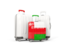 Oman. Luggage with flag. Download icon.