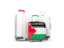 Palestinian territories. Luggage with flag. Download icon.