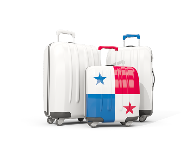 Luggage with flag. Download flag icon of Panama at PNG format