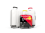 Papua New Guinea. Luggage with flag. Download icon.