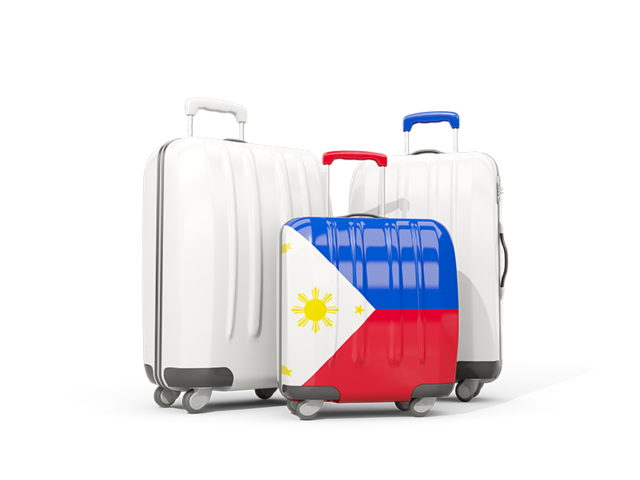 Luggage with flag. Download flag icon of Philippines at PNG format