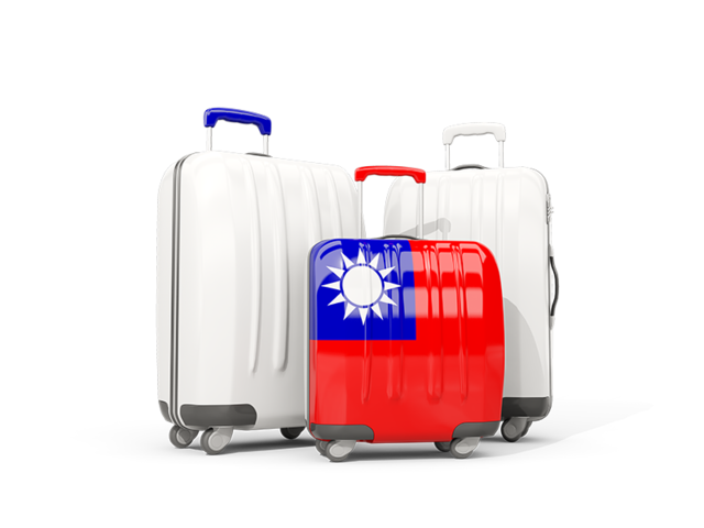 Luggage with flag. Download flag icon of Taiwan at PNG format