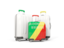 Republic of the Congo. Luggage with flag. Download icon.