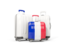 Reunion. Luggage with flag. Download icon.