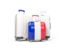 Saint Barthelemy. Luggage with flag. Download icon.