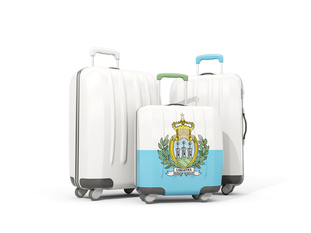 Luggage with flag. Download flag icon of San Marino at PNG format