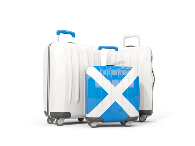 Luggage with flag. Download flag icon of Scotland at PNG format
