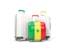 Senegal. Luggage with flag. Download icon.