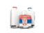 Serbia. Luggage with flag. Download icon.