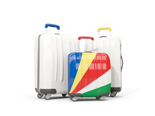 Luggage with flag. Download flag icon of Seychelles at PNG format