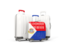 Sint Maarten. Luggage with flag. Download icon.