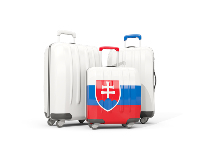 Luggage with flag. Download flag icon of Slovakia at PNG format