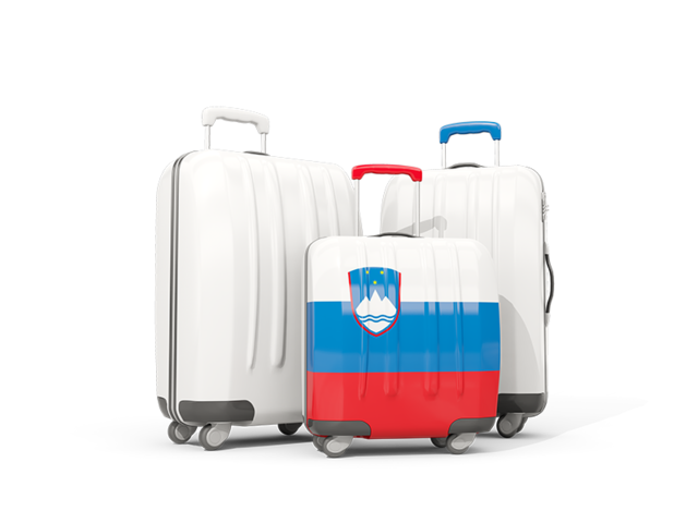Luggage with flag. Download flag icon of Slovenia at PNG format