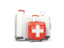 Switzerland. Luggage with flag. Download icon.