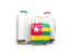 Togo. Luggage with flag. Download icon.