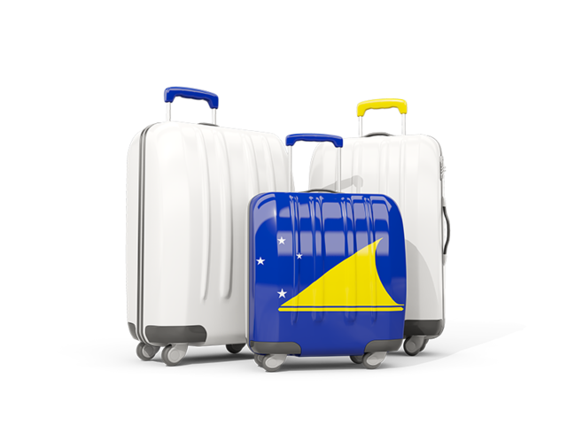 Luggage with flag. Download flag icon of Tokelau at PNG format