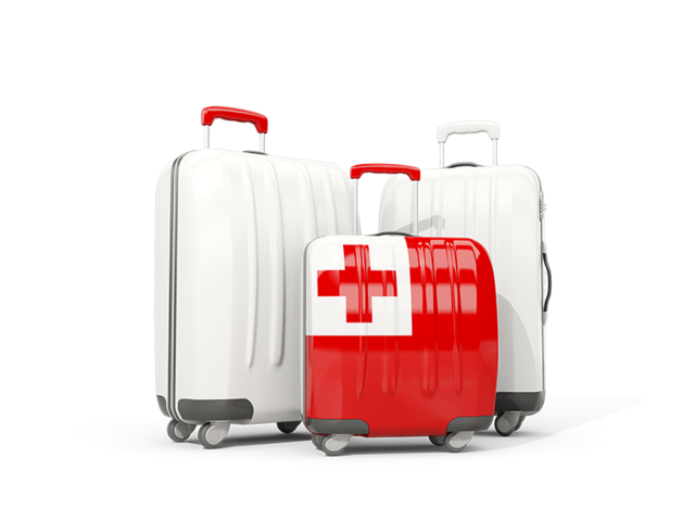 Luggage with flag. Download flag icon of Tonga at PNG format