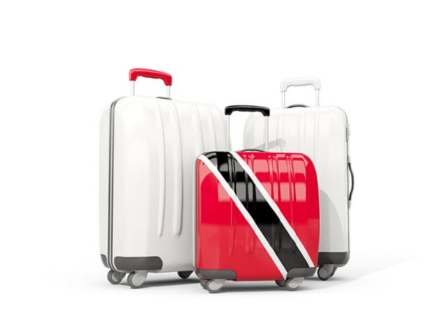 Luggage with flag. Download flag icon of Trinidad and Tobago at PNG format
