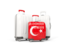 Turkey. Luggage with flag. Download icon.