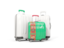Turkmenistan. Luggage with flag. Download icon.