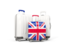 United Kingdom. Luggage with flag. Download icon.