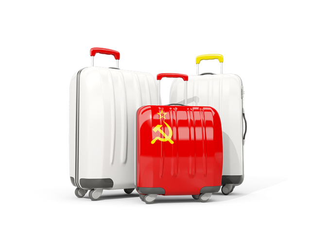 Luggage with flag. Download flag icon of Soviet Union at PNG format