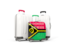 Vanuatu. Luggage with flag. Download icon.