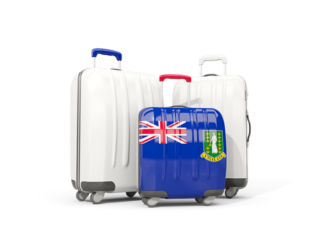 Luggage with flag. Download flag icon of Virgin Islands at PNG format