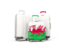 Wales. Luggage with flag. Download icon.