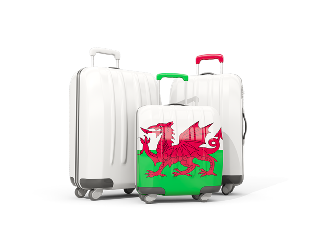 Luggage with flag. Download flag icon of Wales at PNG format