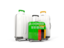 Zambia. Luggage with flag. Download icon.