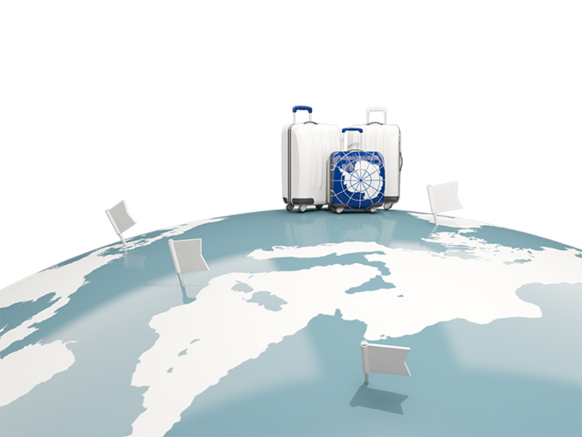 Luggage with globe. Download flag icon of Antarctica at PNG format
