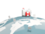 Canada. Luggage with globe. Download icon.