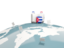 Cuba. Luggage with globe. Download icon.