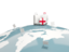 England. Luggage with globe. Download icon.