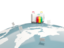 Guinea. Luggage with globe. Download icon.