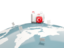 Turkey. Luggage with globe. Download icon.