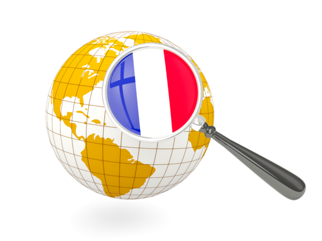 Magnified flag with globe. Download flag icon of Mayotte at PNG format