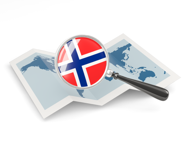 Magnified flag with map. Download flag icon of Svalbard and Jan Mayen at PNG format