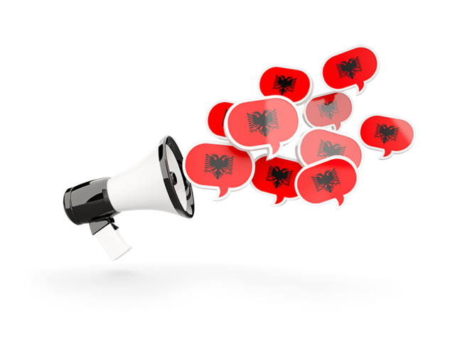 Megaphone icon. Download flag icon of Albania at PNG format
