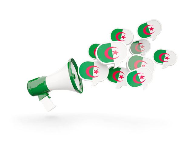 Megaphone icon. Download flag icon of Algeria at PNG format