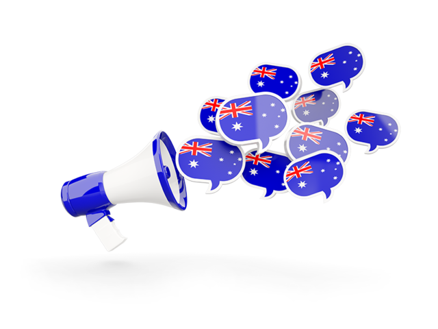 Megaphone icon. Download flag icon of Australia at PNG format