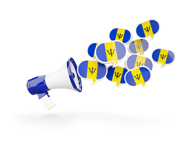Megaphone icon. Download flag icon of Barbados at PNG format