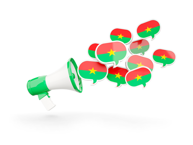 Megaphone icon. Download flag icon of Burkina Faso at PNG format