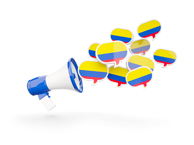 Megaphone icon. Download flag icon of Colombia at PNG format