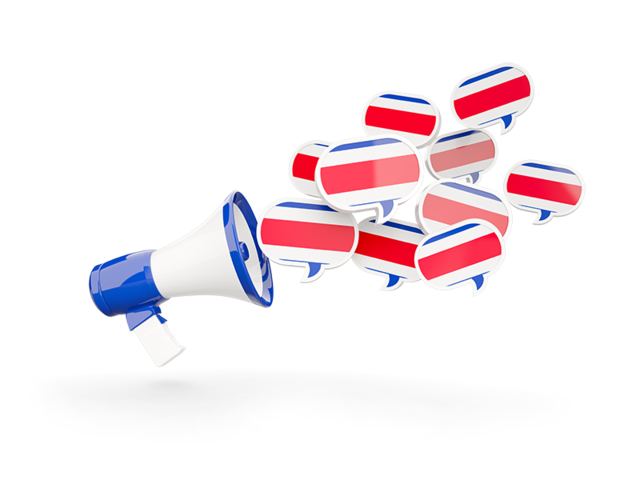 Megaphone icon. Download flag icon of Costa Rica at PNG format